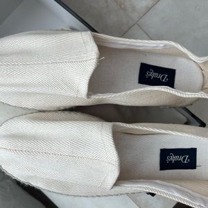 Drake's white espadrilles size 40 brand new, never worn